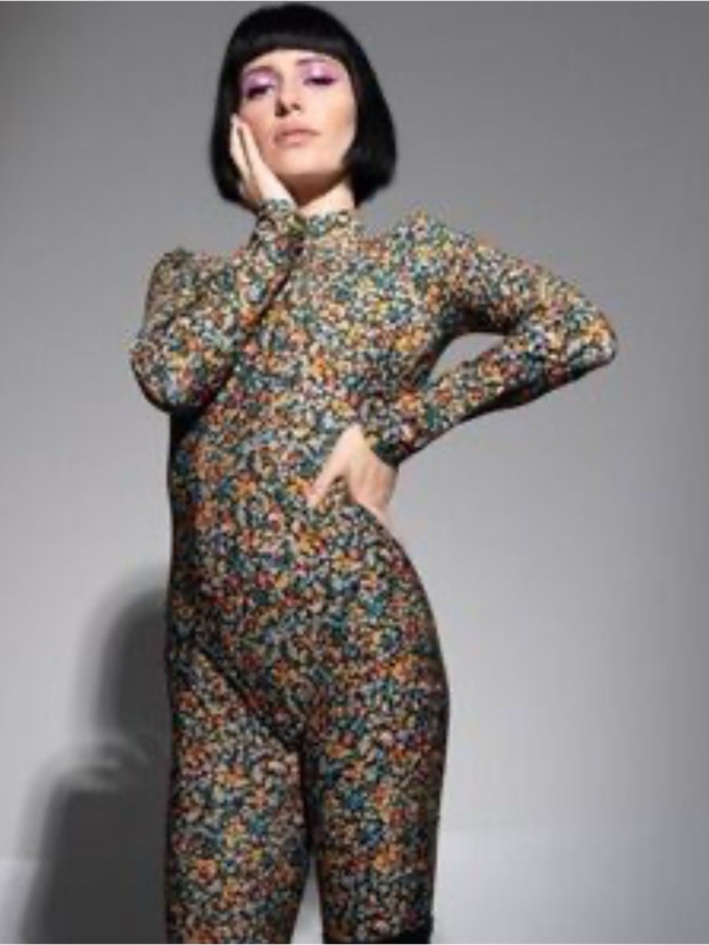 Zara Floral Print Catsuit